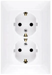 Kontakt-Simon CGSZ2/11, Wei&szlig;, Kunststoff, IP20, 250 V, 83 mm, 48,5 mm - Wei&szlig;