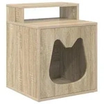 vidaXL Katzenhaus Sonoma 42,5 x 40 x 53,5 cm Holzwerkstoff - Braun