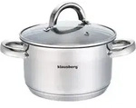 Topf mit Deckel 18cm KLAUSBERG KB-7123 2,6 L - Silber