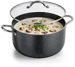 VEVOR Edelstahl Kochtopf, 11,4 L Edelstahl Suppentopf mit Glasdeckel, PFOA-frei,