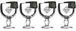 SALITOS Salrita Cocktailglas Set &ndash; 4 Gl&auml;ser + 4 Flaschenhalter