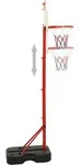 vidaXL Tragbares Basketball-Spielset Verstellbar 138,5-166 cm - Wei&szlig;