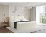 ALTDECOR Boxspringbett - H4 Matratze und Topper - NINA - 200x200 - Beige -