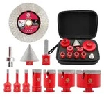 Diamant Fliesenbohrer Set 11 St&uuml;ck (6-68mm) Lochs&auml;ge M14 Gewinde f&uuml;r...
