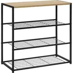 WOLTU Schuhregal mit 3 Ablagen, Schuhst&auml;nder f&uuml;r ca. 9 Paar Schuhe, 63x63x30...