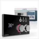 SCH&Uuml;TTE AQUADOT Digitales Duschsystem, Chrom/Schwarz matt, mit Smart Control