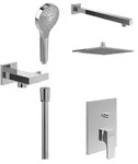 Villeroy & Boch Taro Duschsystem mit Brausehalter, Handbrause und...