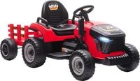 AIYAPLAY Elektrischer Kinder Traktor 3-Gang mit Anh&auml;nger, 2 Motor, f&uuml;r 3-8...