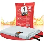 NTG Feuerl&ouml;schdecke &ndash; L&ouml;schdecke 1x1m f&uuml;r K&uuml;che & Zuhause &ndash; DIN EN...