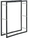 vidaXL Brennholzregal Schwarz 80&times;25&times;100 cm Stahl - Schwarz