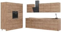 K&uuml;chenzeile Vicco Fame-Line Goldkraft Eiche/Goldkraft Eiche 460 cm, AP Eiche,...