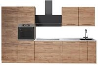K&uuml;chenzeile Vicco Fame-Line Goldkraft Eiche/Goldkraft Eiche 340 cm, AP Marmor,...