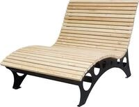 HOME DELUXE Wellenholzliege / Waldsofa TAIGA - 120 I Waldsofa Wellenholzliege