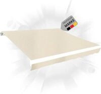 DELUKE&reg; Markisenbespannung Markisenstoff Wasserabweisend Rei&szlig;fest | Creme, f&uuml;r