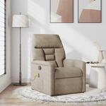 vidaXL Massagesessel Taupe Mikrofasergewebe