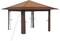 vidaXL Gazebo ohne Seitenwand Beige und Braun