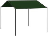vidaXL Pavillon 4 x 4 x 2,6 m Taupe Polyester und Stahl