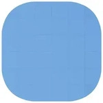 vidaXL Pool Bodenschutzmatte 36 stk. &Oslash; 350 cm Rund EVA-Schaum Blau