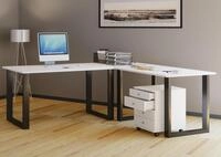 VCM VCM Holz Schreibtisch | Eckschreibtisch schlicht | 220x220 | L Form links oder