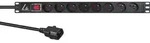 Lanview LVR-2MSCH-SW-C13-8, Standard, 1U, Einphasig, Horizontal, Schwarz, 8