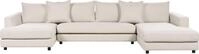BELIANI Wohnlandschaft Hellbeige Stoffbezug 5 Personen U-Form Modern Gepolsterte
