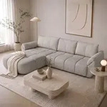 Beautysofa Ecksofa L-Form MASSIMO Ecksofa mit Schlaffunktion und Bettkasten,