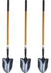 3 St&uuml;ck FRONTTOOL Spatenschaufel 2in1 SET - Amerikanische Form Schaufel und Spaten