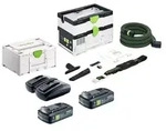 Festool CTLC SYS I-Basic Akku Absaugmobil 36 V ( 2x 18 V ) Staubklasse L + 2x Akku