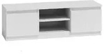 Topeshop RTV120 BIEL, Wei&szlig;, Partikelbord, Wei&szlig;, Partikelbord, 2 Regale, Wei&szlig; -
