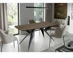 Ausziehbarer Esstisch Loft-Stil &ndash; Rechteckiger Tisch mit Schwarzen...