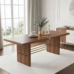okwish Quadratischer Esstisch mit verst&auml;rkter Tischplatte, f&uuml;r 6&ndash;8 Personen,