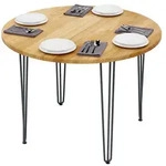 LAMO Manufaktur Esstisch rund 100 cm | Wohnzimmertisch Holz, Bistrotisch |...