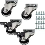 SOTECH M&ouml;belrolle SWIFT &Oslash; 35 mm schwarz (2+2 Set)