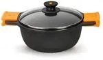 BRA Efficient, 5,7 l, Schwarz, Aluminium, Teflon Platinum Plus, Keramik, Gas,