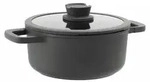 BergHOFF Leo Stone+, 4,4 l, Schwarz, Aluminium, Keramik, Keramik, Gas, Halogen,