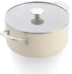 KitchenAid Aluminium Kochtopf Mit Glasdeckel, 24 Cm/4,91 L, Keramik-Antihaftbesc -