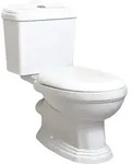 Klassisches Stand-WC Keramik ABERY mit Sp&uuml;hlkasten