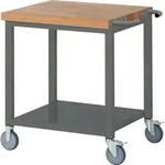 STIER Fahrbare Werkbank Premium mit Ablageboden BxTxH 750x700x880 mm