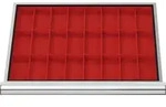 STIER Schubladeneinteilung Kleinteilek&auml;sten BLH 100 mm Innenma&szlig; 600x450 mm 24...
