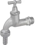 Schl&ouml;sser Armaturen AUSLAUFVENTIL MIT METALL-SV KNEBEL-OT, SCHWER, 3/4", MATT...