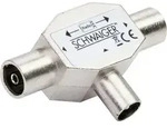 Schwaiger ASV43S 531, Kabelsplitter, Silber, Metall, 1 St&uuml;ck(e)