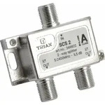 Triax SCS 2, Kabelsplitter, 75 Ohm, 5 - 2400 MHz, Grau, Weiblich, F-Type