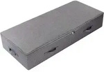 Aufbewahrungsbox mit Deckel 100x43x18cm Dunkelgrau Staubdicht Atmungsaktiv