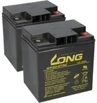 AGM Batterie 2x 12V 30Ah kompatibel zu Jungheinrich 51430288