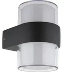 Globo LED Au&szlig;enwandleuchte Ignacio 10W IP44 warmweiss Anthrazit matt Aluminium
