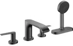 HANSGROHE 75444340 4-Loch Wannenarmatur Vivenis F-Set - Schwarz