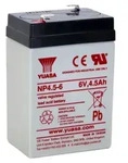 Yuasa NP4.5-6 AGM-Bleiakku 6V 4,5Ah &ndash; Faston F1 4,8 mm