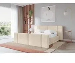 ALTDECOR Polsterbett mit Bettkasten - TEVO-Z - 140x200 - Beige - Bett mit Kopfteil