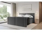 ALTDECOR Boxspringbett mit Fu&szlig;teil - H3/H4 Matratze und Topper - EVON-Z KING -