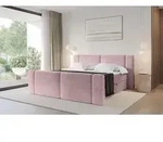 ALTDECOR Boxspringbett mit Fu&szlig;teil - H3 Matratze und Topper - EVON-Z - 160x200 -